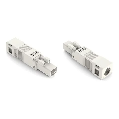 890-132 - Plug; with strain relief housing; 2-pole; 1,50 mm²; white 890-132 - Plug; with strain relief housing; 2-pole; 1,50 mm²; white