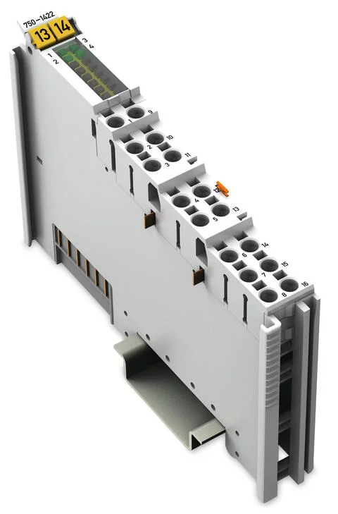750-1422 - 4-channel digital input; 24 VDC; 3 ms; Low-side switching; 3-conductor connection