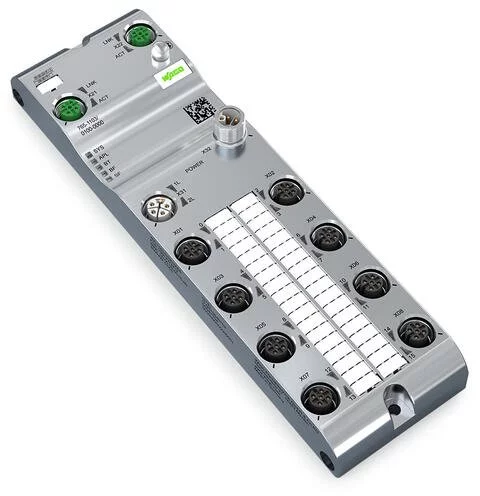 765-1203/100-000 - 16-channel digital output; EtherCAT; DC 24 V / 2.0 A; 8xM12 connection; WideLine