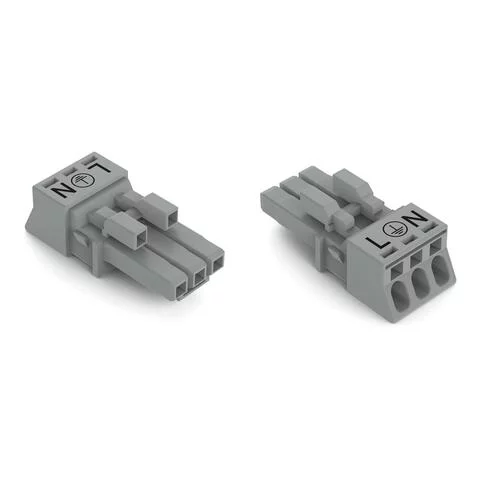 890-243/060-000 - Socket; 3-pole; Cod. B; 1,50 mm²; gray 890-243/060-000 - Socket; 3-pole; Cod. B; 1,50 mm²; gray