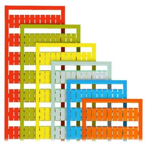 209-766/000-002 - WSB marking card; as card; MARKED; 1 ... 50 (2x); not stretchable; Vertical marking; snap-on type; yellow