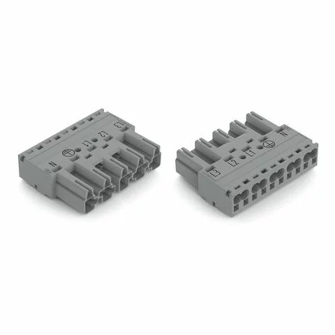 770-255/060-000 - Plug; 5-pole; 4,00 mm²; gray 770-255/060-000 - Plug; 5-pole; 4,00 mm²; gray