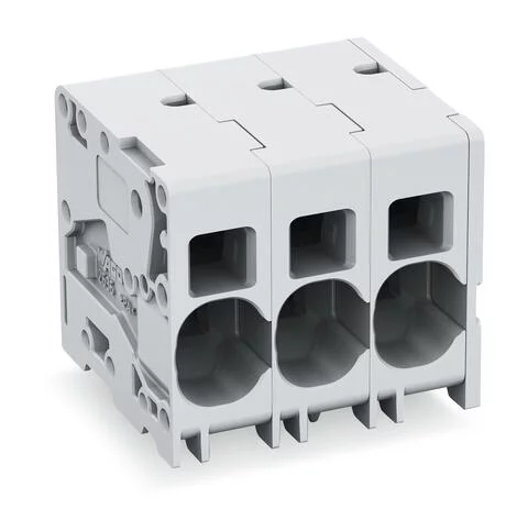 2636-1112/020-000 - PCB terminal block; Push-in CAGE CLAMP; AWG 18 - 4; Pin spacing 10 mm; W pinning; 12-pole; side entry; gray