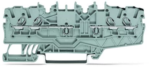 2000-2141 - Double potential terminal block; 1 mm²; both potentials can be commoned; side and center marking; for DIN-rail 35 x 15 and 35 x 7.5; Push-in CAGE CLAMP®; 1,00 mm²; gray