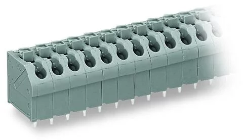 250-509 - PCB terminal block; push-button; 1.5 mm²; Pin spacing 5 mm; 9-pole; Push-in CAGE CLAMP®; 1,50 mm²; gray