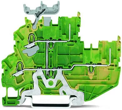 2022-2237 - 2-conductor/2-pin, double-deck carrier terminal block; 2-conductor/2-pin ground terminal block; 2.5 mm²; PE; internal commoning; for DIN-rail 35 x 15 and 35 x 7.5; Push-in CAGE CLAMP®; 2,50 mm²; green-yellow 2022-2237 - 2-conductor/2-pin, double-deck carrier terminal block; 2-conductor/2-pin ground terminal block; 2.5 mm²; PE; internal commoning; for DIN-rail 35 x 15 and 35 x 7.5; Push-in CAGE CLAMP®; 2,50 mm²; green-yellow