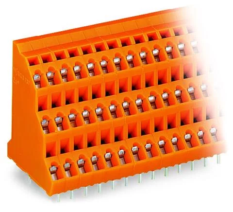 737-403 - Triple-deck PCB terminal block; 2.5 mm²; Pin spacing 5.08 mm; 9-pole; CAGE CLAMP®; 2,50 mm²; orange
