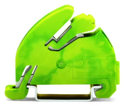 812-141 - Ground busbar carrier; with contact to DIN 35 rail; green-yellow