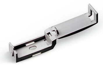 897-878 - Fixing clamp for screw mounting; plastic; gray