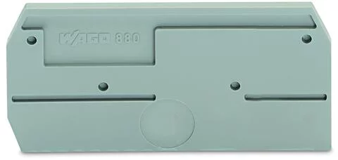 880-325 - End and intermediate plate; 2.5 mm thick; gray 880-325 - End and intermediate plate; 2.5 mm thick; gray