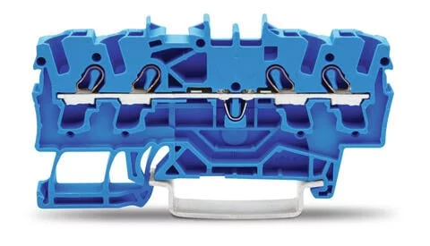2002-1404 - TOPJOB®S feedthrough terminal block; rail mount; 4-conductor; 5.2 mm wide; blue