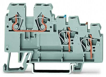 270-560 - 3-conductor sensor terminal block; with colored conductor entries; 2.5 mm²; CAGE CLAMP®; 2,50 mm²; gray