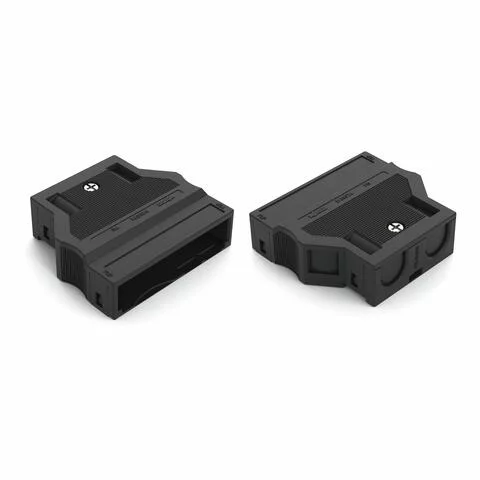 770-505/023-000 - Strain relief housing; 5-pole; for 2 cables; 5.0 … 9.0 mm; 55 mm; black