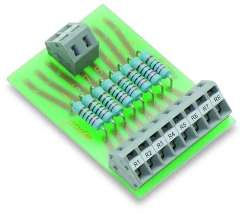 289-113 - Component module with resistor; with 8 pcs; Resistor 2K2; 1 Watt; 2,50 mm²