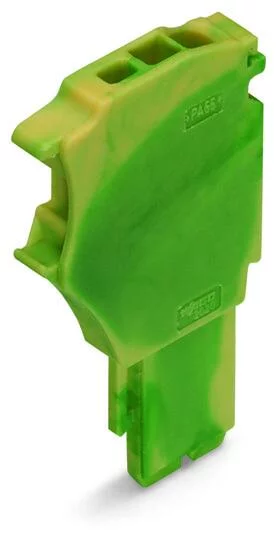 2020-167 - Start module for 1-conductor female connector; Push-in CAGE CLAMP®; 1.5 mm²; Pin spacing 3.5 mm; 1-pole; with integrated end plate; 1,50 mm²; green-yellow