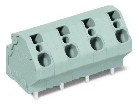 745-3212 - PCB terminal block; 4 mm²; Pin spacing 10 mm; 12-pole; CAGE CLAMP®; 4,00 mm²; gray