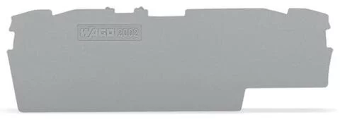 2002-1891 - TOPJOB®S end/intermediate plate; for 2002-18xx series terminal blocks; 1.0 mm wide; gray