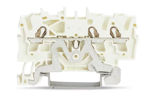 2002-1308 - Shield terminal block; rail mount; 3-conductor; 5.2 mm wide; white