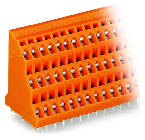 737-324 - Triple-deck PCB terminal block; 2.5 mm²; Pin spacing 5.08 mm; 72-pole; CAGE CLAMP®; 2,50 mm²; orange