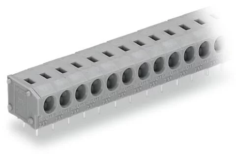 235-403 - PCB terminal block; 2.5 mm²; Pin spacing 5/5.08 mm; 3-pole; PUSH WIRE®; 2,50 mm²; gray