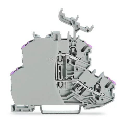 2000-2238/099-000 - TOPJOB®S double-deck terminal block; internally commoned; with marker carrier; rail mount; 4-conductor; 4.2 mm wide; gray 2000-2238/099-000 - TOPJOB®S double-deck terminal block; internally commoned; with marker carrier; rail mount; 4-conductor; 4.2 mm wide; gray