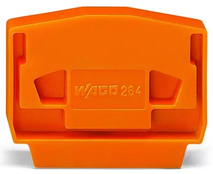 264-370 - End and intermediate plate; 4 mm thick; light gray
