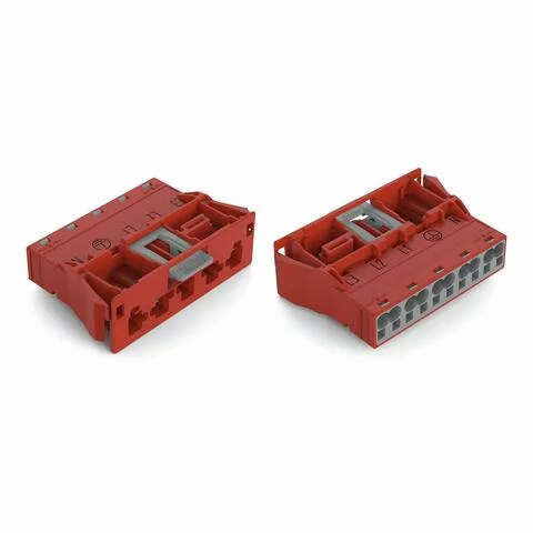770-2315 - Snap-in plug; 5-pole; Cod. P; 4,00 mm²; red