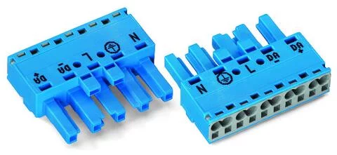 770-1105 - Socket; 5-pole; Cod. I; 4,00 mm²; blue