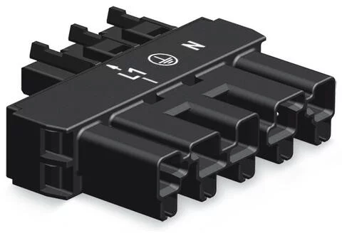 770-901 - Intermediate coupler; 5-pole/3-pole; Cod. A; L1 - L; black