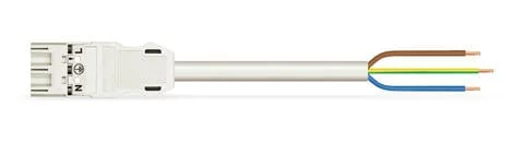 771-9293/216-402 - pre-assembled connecting cable; B2ca; Plug/open-ended; 3-pole; Cod. A; H05Z1Z1-F 3G 1.5 mm²; 4 m; 1,50 mm²; white