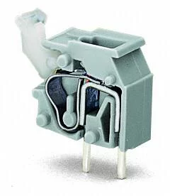 255-754 - Stackable PCB terminal block; push-button; 2.5 mm²; Pin spacing 7.5/7.62 mm; 1-pole; suitable for Ex-i applications; CAGE CLAMP®; commoning option; 2,50 mm²; blue