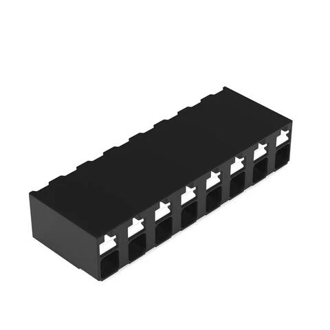 2086-3208/700-000/997-607 - SMD PCB terminal block; push-button; 1.5 mm²; Pin spacing 5 mm; 8-pole; Push-in CAGE CLAMP®; 1,50 mm²; black