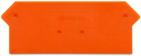 280-317 - End and intermediate plate; 2.5 mm thick; orange