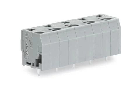 739-3209 - PCB terminal block; 2.5 mm²; Pin spacing 10 mm; 9-pole; CAGE CLAMP®; 2,50 mm²; gray