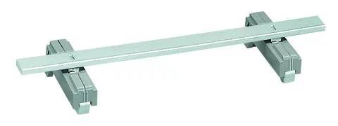 790-115 - Carrier with 2 grounding feet; parallel to carrier rail; 125 mm long; Cu 10 mm x 3 mm