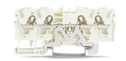 2004-1408 - Shield terminal block; rail mount; 4-conductor; 6.2 mm wide; white