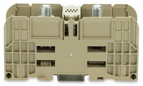 884-1200 - Stud terminal block; 120 mm²; with 2 stud bolts M10; 120,00 mm²; beige