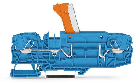 2006-8674 - 2-conductor disconnect/test terminal block; with test option; orange disconnect link