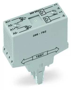 286-792 - Optocoupler module; Red status indicator; gray