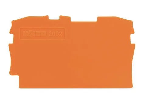 2002-1292 - TOPJOB®S end/intermediate plate; for 2002-12xx series terminal blocks; 0.8 mm wide; orange