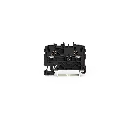 2002-1205 - TOPJOB®S feedthrough terminal block; rail mount; 2-conductor; 5.2 mm wide; black
