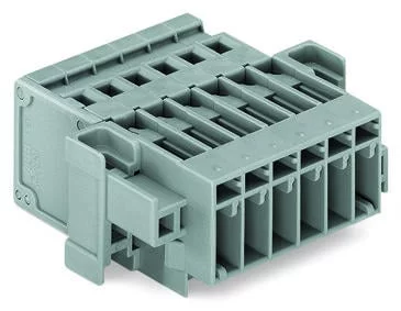 769-610/004-000 - X-COM® through-panel connector (male); CAGE CLAMP® connection; 10-pole; pole spacing 5 mm / 0.197 in; with fixing flanges for parallel or perpendicular mounting