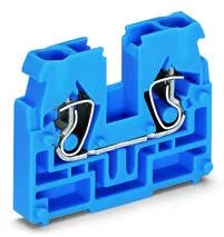 869-324 - 2-conductor terminal block; without push-buttons; suitable for Ex i applications; without snap-in mounting foot; 1-pole; 2.5 mm²; CAGE CLAMP®; 2,50 mm²; blue 869-324 - 2-conductor terminal block; without push-buttons; suitable for Ex i applications; without snap-in mounting foot; 1-pole; 2.5 mm²; CAGE CLAMP®; 2,50 mm²; blue