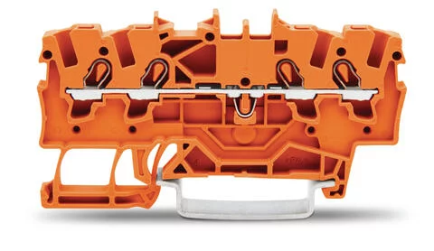 2001-1402 - TOPJOB®S feedthrough terminal block; rail mount; 4-conductor; 4.2 mm wide; orange