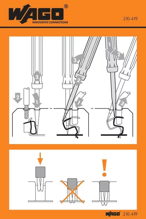 210-419 - Stickers for operating instructions