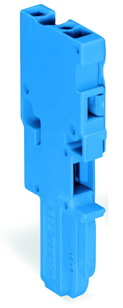 769-101/000-006 - 1-conductor female connector; CAGE CLAMP®; 4 mm²; Pin spacing 5 mm; 1-pole; coding finger; 4,00 mm²; blue