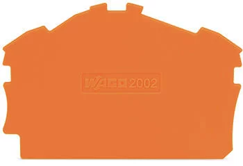 2002-6392 - TOPJOB®S end/intermediate plate; for 2002-63xx and 2002-64xx series terminal blocks; 0.8 mm wide; orange