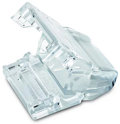 897-250 - Flat cable end cover; 5-pole; for flat cable 5 x 2.5/4 mm²; Plastic; transparent