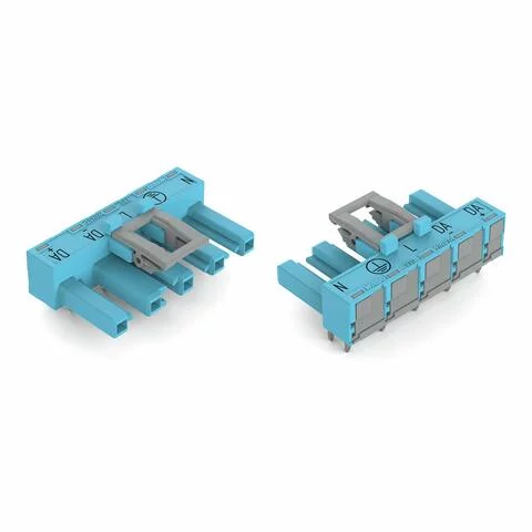 770-3105/011-000 - Socket for PCBs; angled; 5-pole; Cod. I; blue