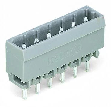 231-184/001-000 - Male header; 24-pole; THT; 1.2 x 1.2 mm solder pin; straight; pin spacing 5 mm; gray